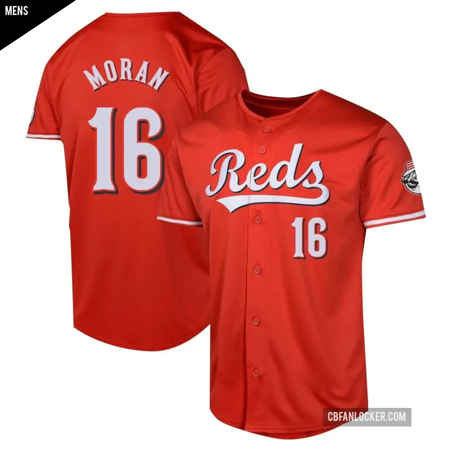 Men's Cincinnati Reds ＃16 Colin Moran Limited Red Alternate Jersey