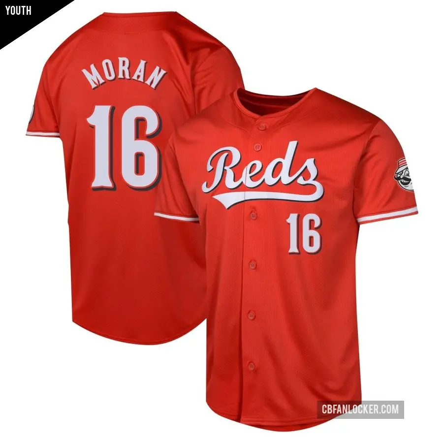 Youth Cincinnati Reds ＃16 Colin Moran Limited Red Alternate Jersey